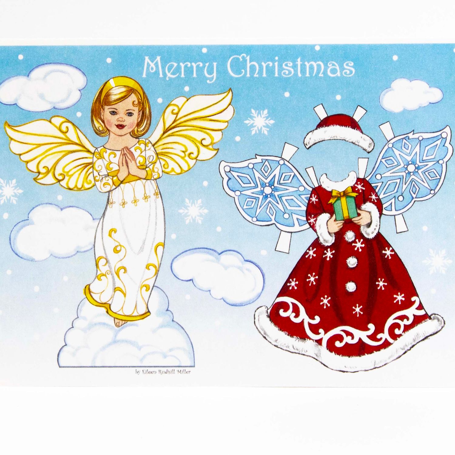 Angel Paper Doll, holiday card MILE111