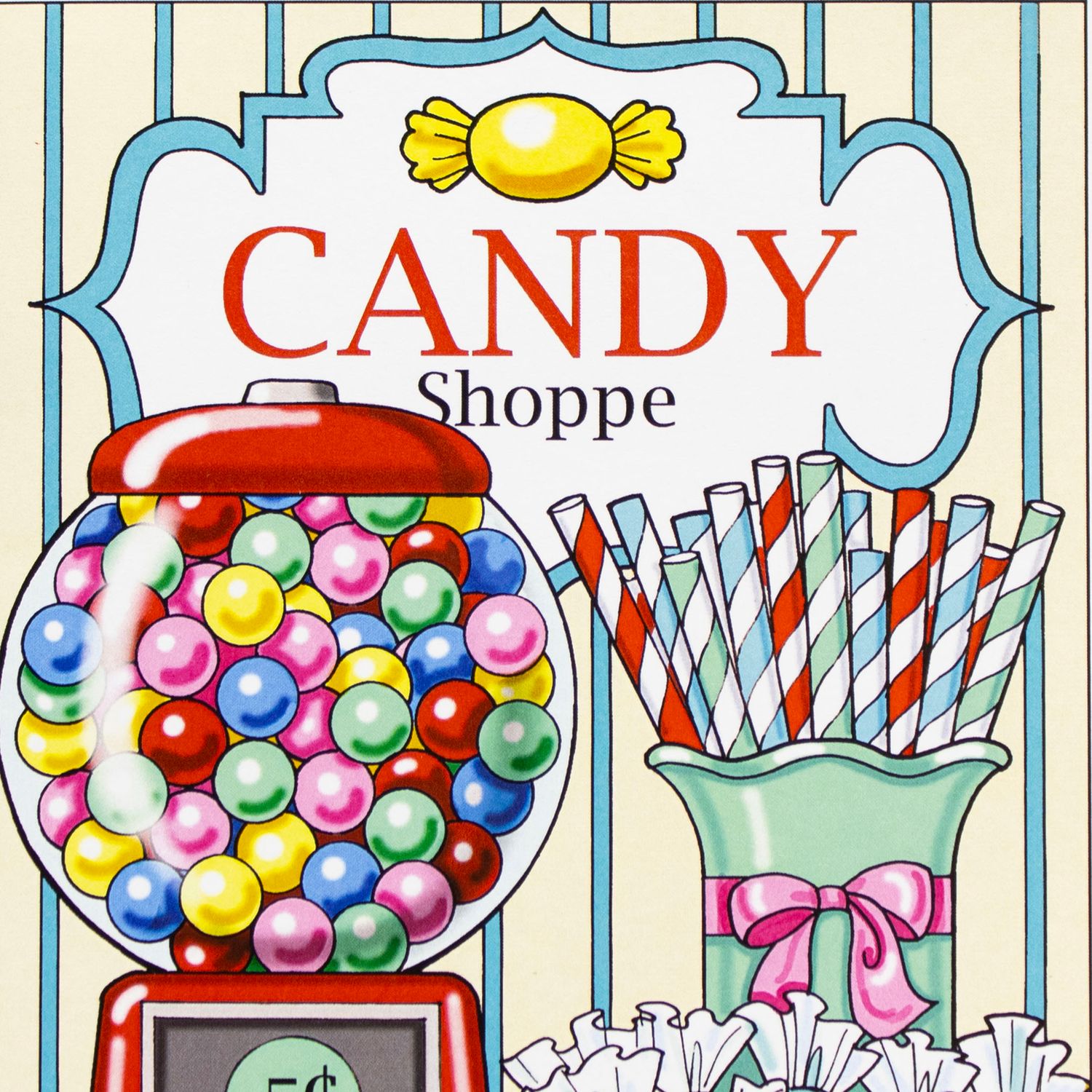Candy Shoppe Bubble Gum, birthday card MILE113