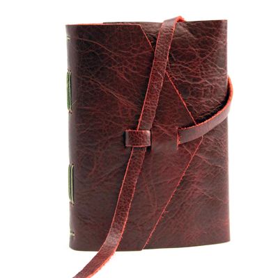 Leather Wrap Journal/Sketchbook: Red, sketchbook COLD865