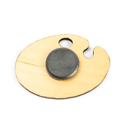Moore Palette Magnet, wood magnet