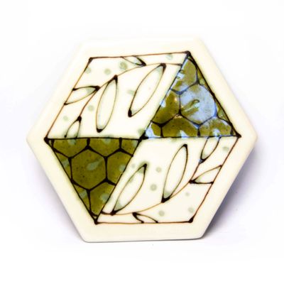 Avocado, trivet with cork HECL408