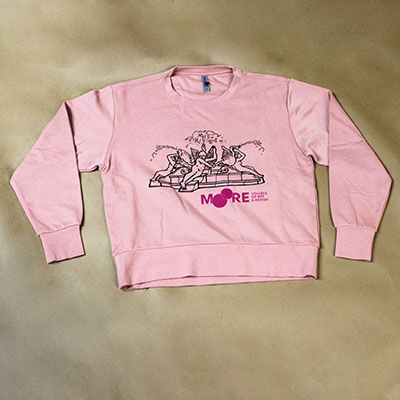 Fountain Crewneck: Dessert Pink