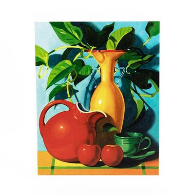 Still Life with Red Pitcher, card MILE124