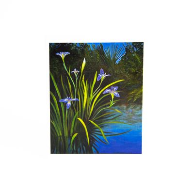 Blue Flag Irises, card COAE026