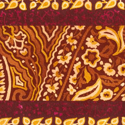 Earth Tone Paisley with Stripe, card FOWB131