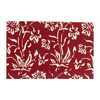 Burgandy Floral Clusters , card FOWB133