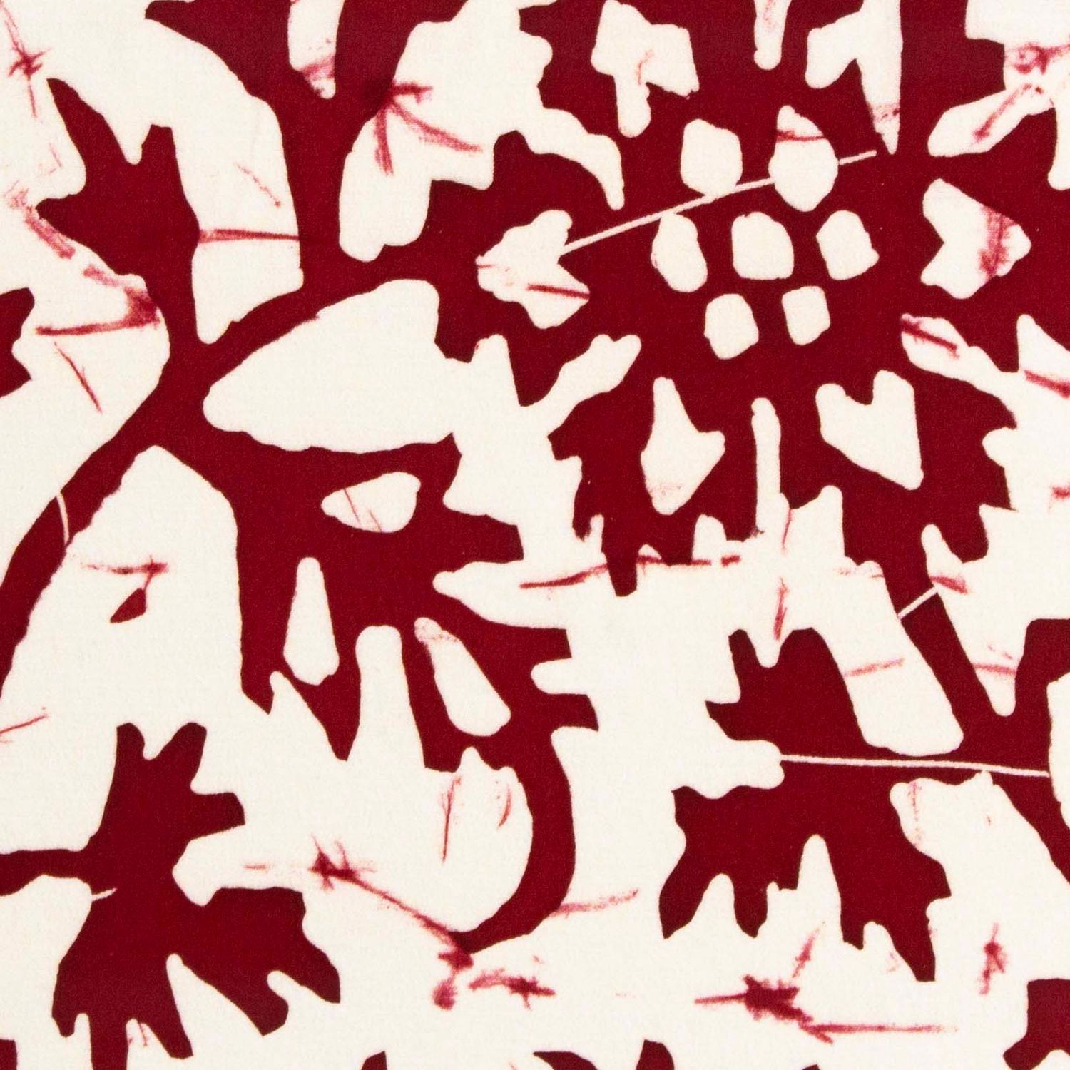 Burgandy on White Floral, card FOWB132