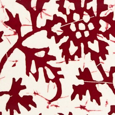 Burgandy on White Floral, card FOWB132