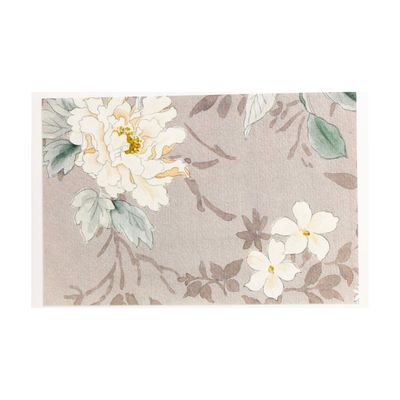Soft Grey and White Peony, card FOWB144