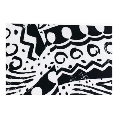 Geometric Black and White 1, card FOWB153