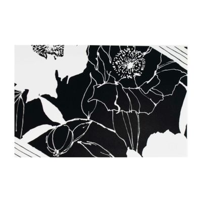 Black and White Line Drawn Flowers, card FOWB148