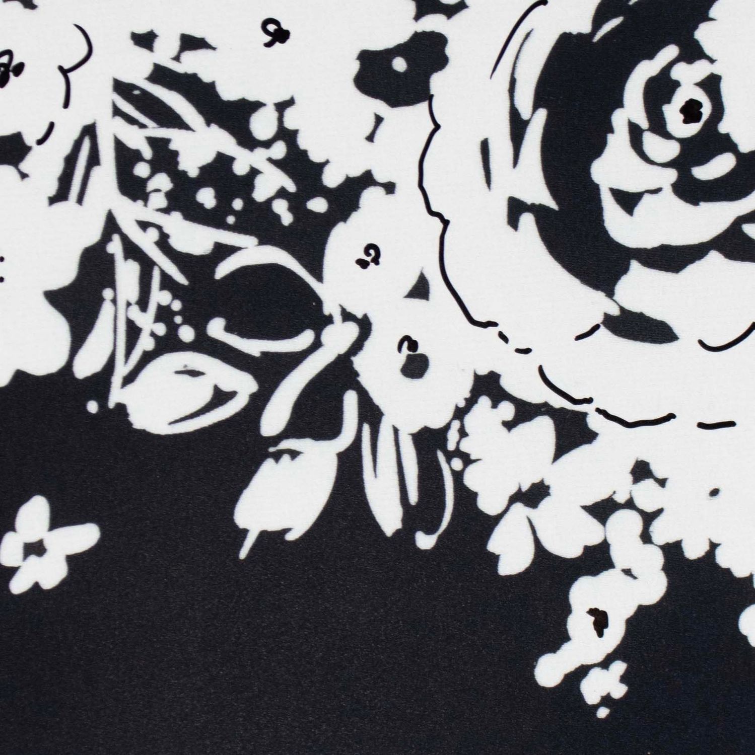 White Flower Cluster on Black, card FOWB147