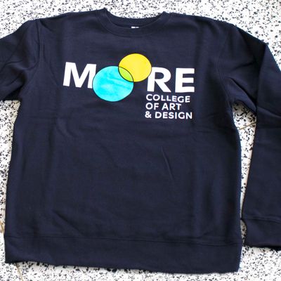 Moore Navy Crewneck: Full Color Logo