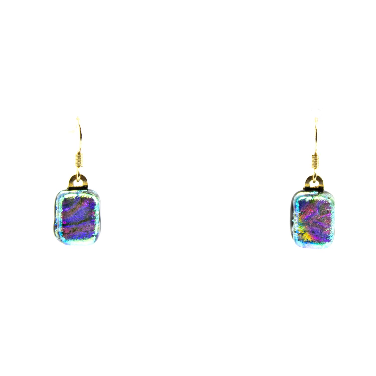 Iridescent Pink Stripe, earrings VINK905