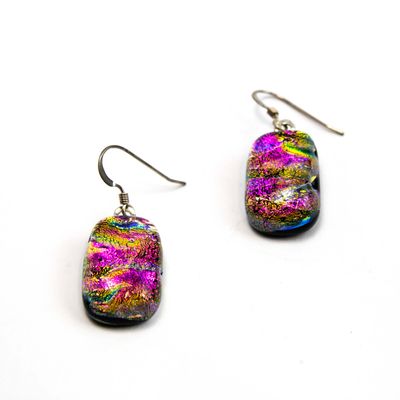 Pink and Golden Glitter, earrings VINK909