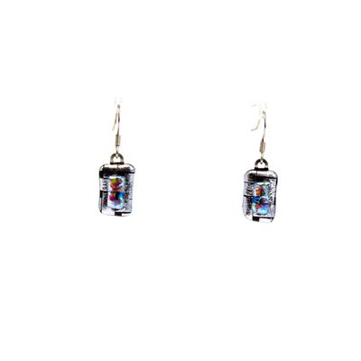 Blue on Silver Bar, earrings VINK911
