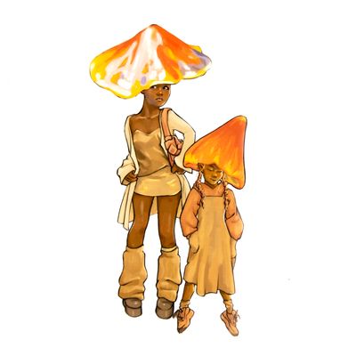 Mushroom Sisters, sticker BOWE46