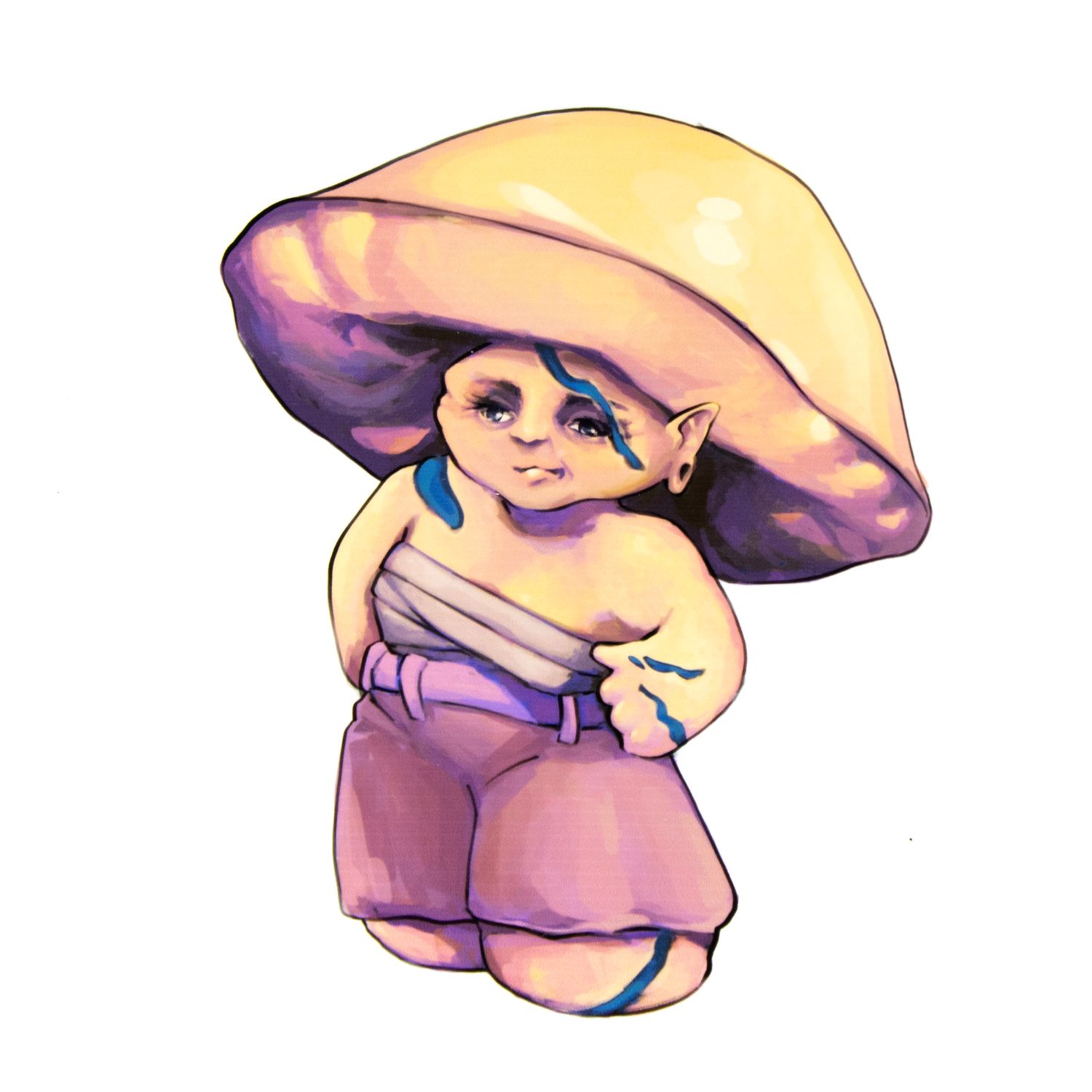 Scrarred Mushroom, sticker BOWE47