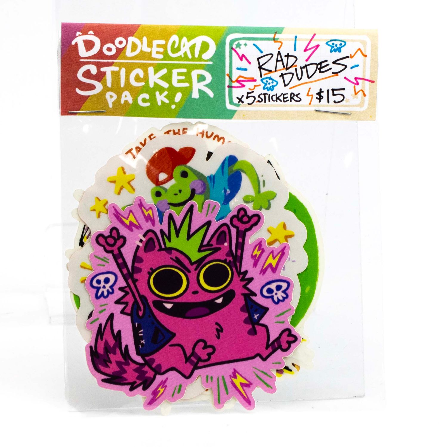 Rad Dudes Sticker Pack, 5 stickers EPPC46