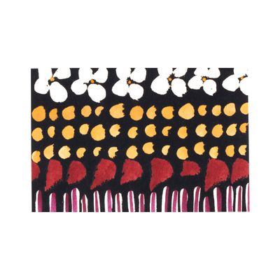Cream Posies with Dots, card FOWB160