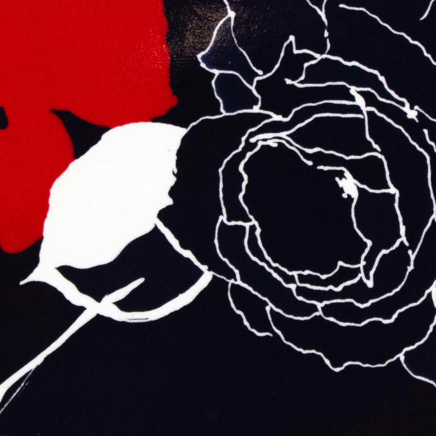 White Outline with Red Splashes, card FOWB157