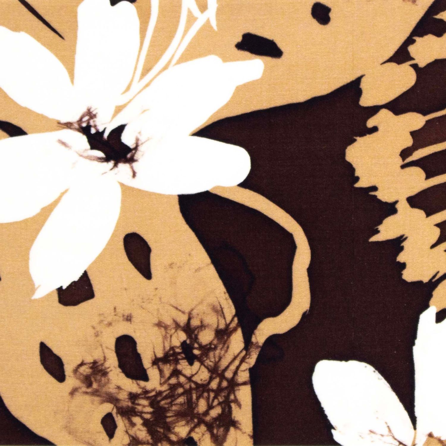 Cocoa and White Flowers, card FOWB169