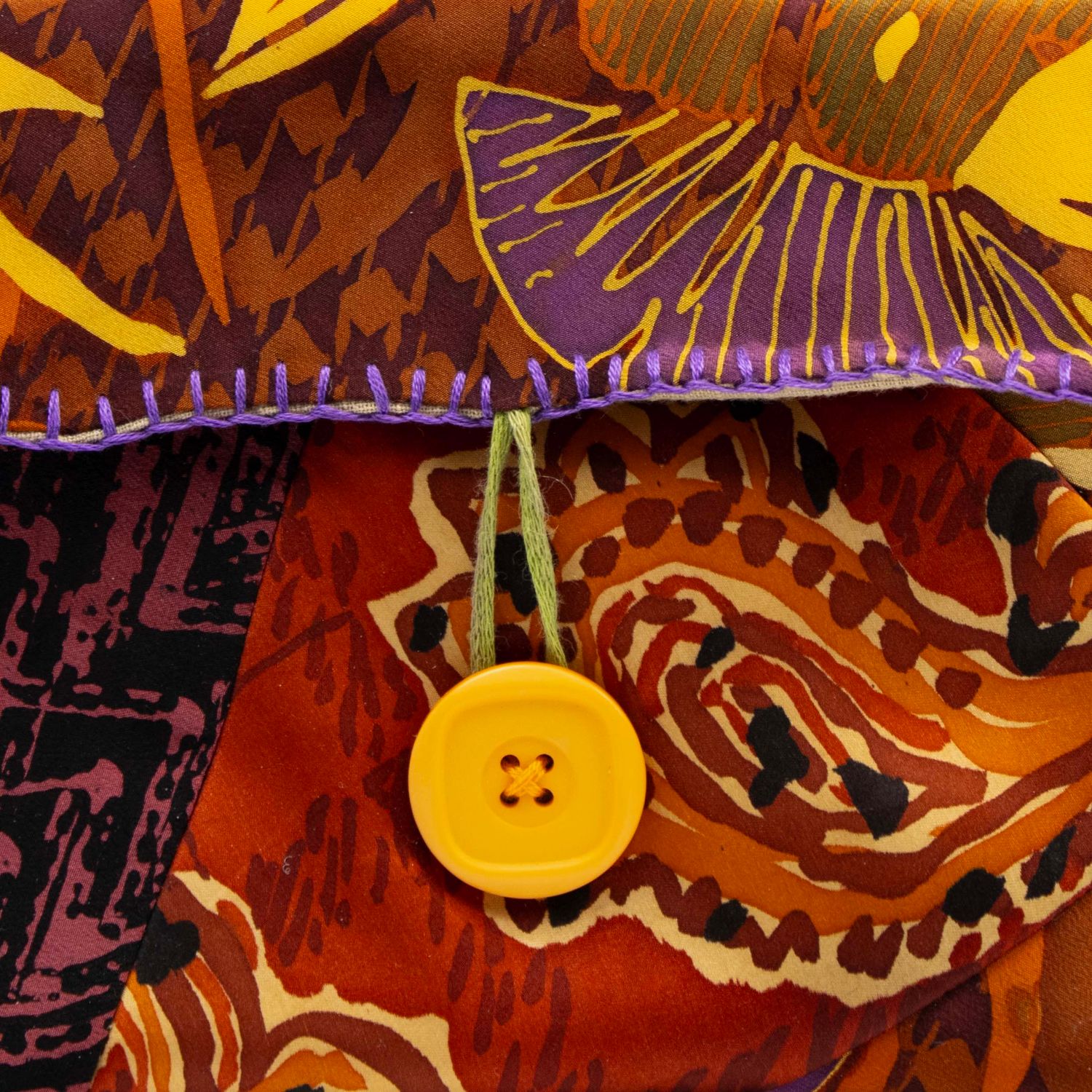 Autumnal Dance, silk clutch purse HIRC348