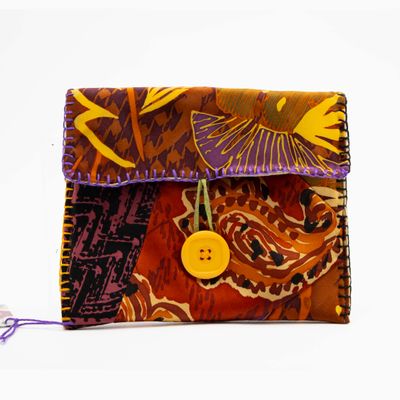 Autumnal Dance, silk clutch purse HIRC348