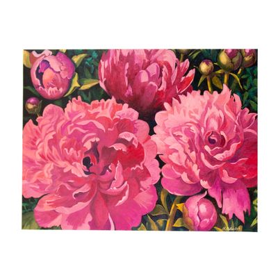 Pink Peonies, card MILE141