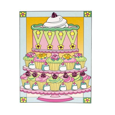 Cupcake Tiered Cake, card MILE142
