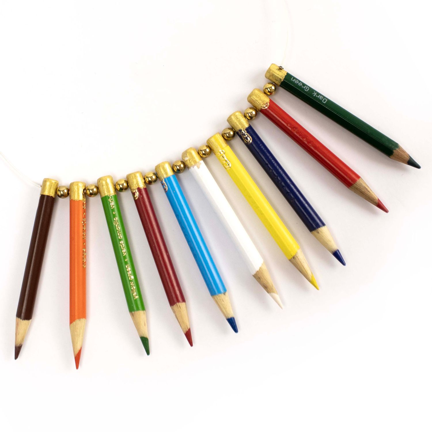 Colored Pencils with White Pencil, necklace DHOJ053