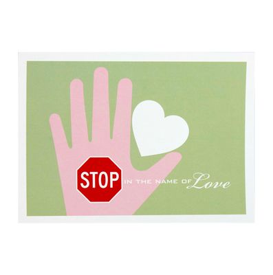 STOP In The Name of Love, card LARD003