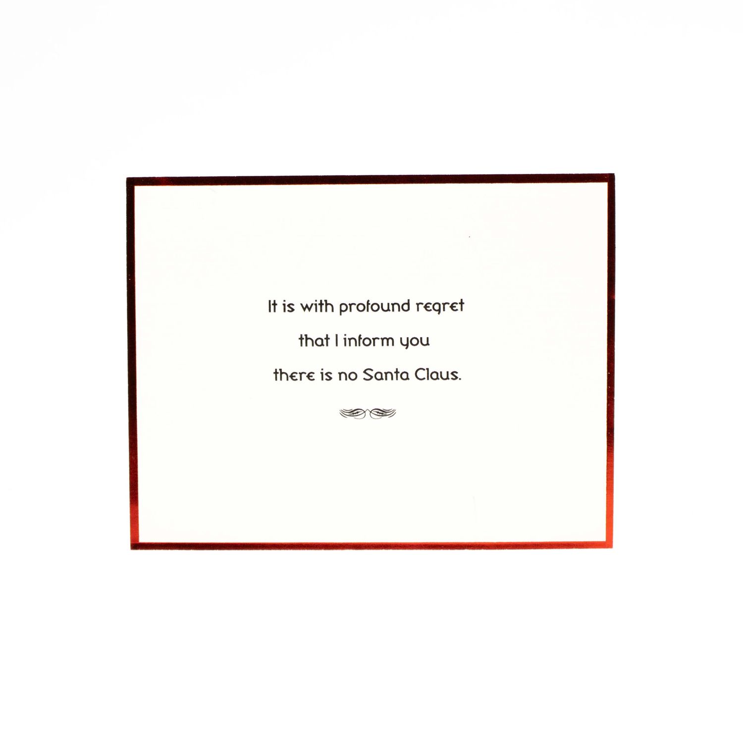 There Is No Santa Claus, card LARD012