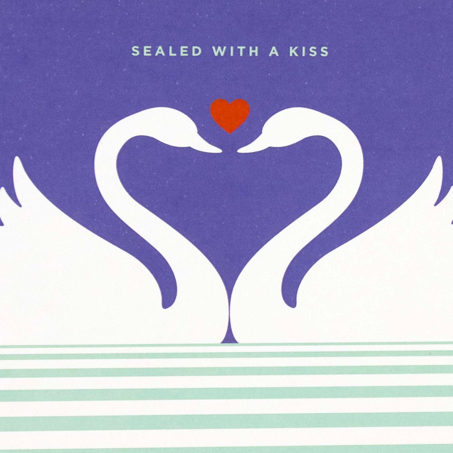 Sealed With A Kiss Swans, card LARD006
