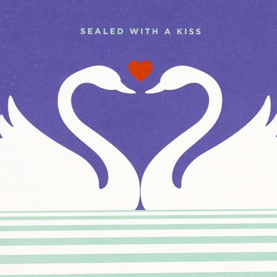 Sealed With A Kiss Swans, card LARD006