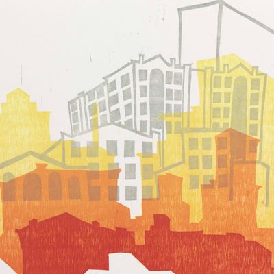 Sun's Slow Return, multi-block print IMPL159