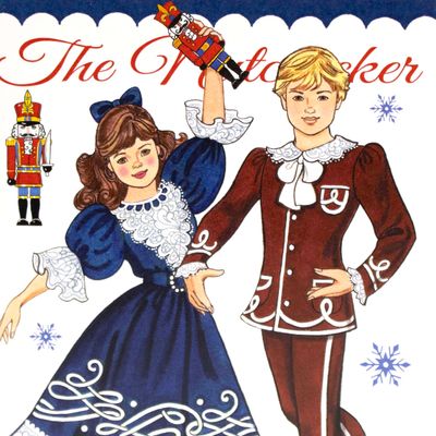 Nutcracker: Fritz &amp; Clara in Party Clothes, holiday card MILE160
