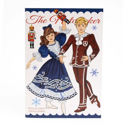 Nutcracker: Fritz &amp; Clara in Party Clothes, holiday card MILE160