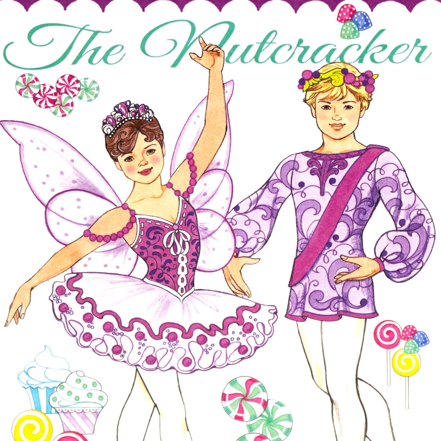 Nutcracker: The Sugar Plum Fairy &amp; Her Partner, holiday card MILE161