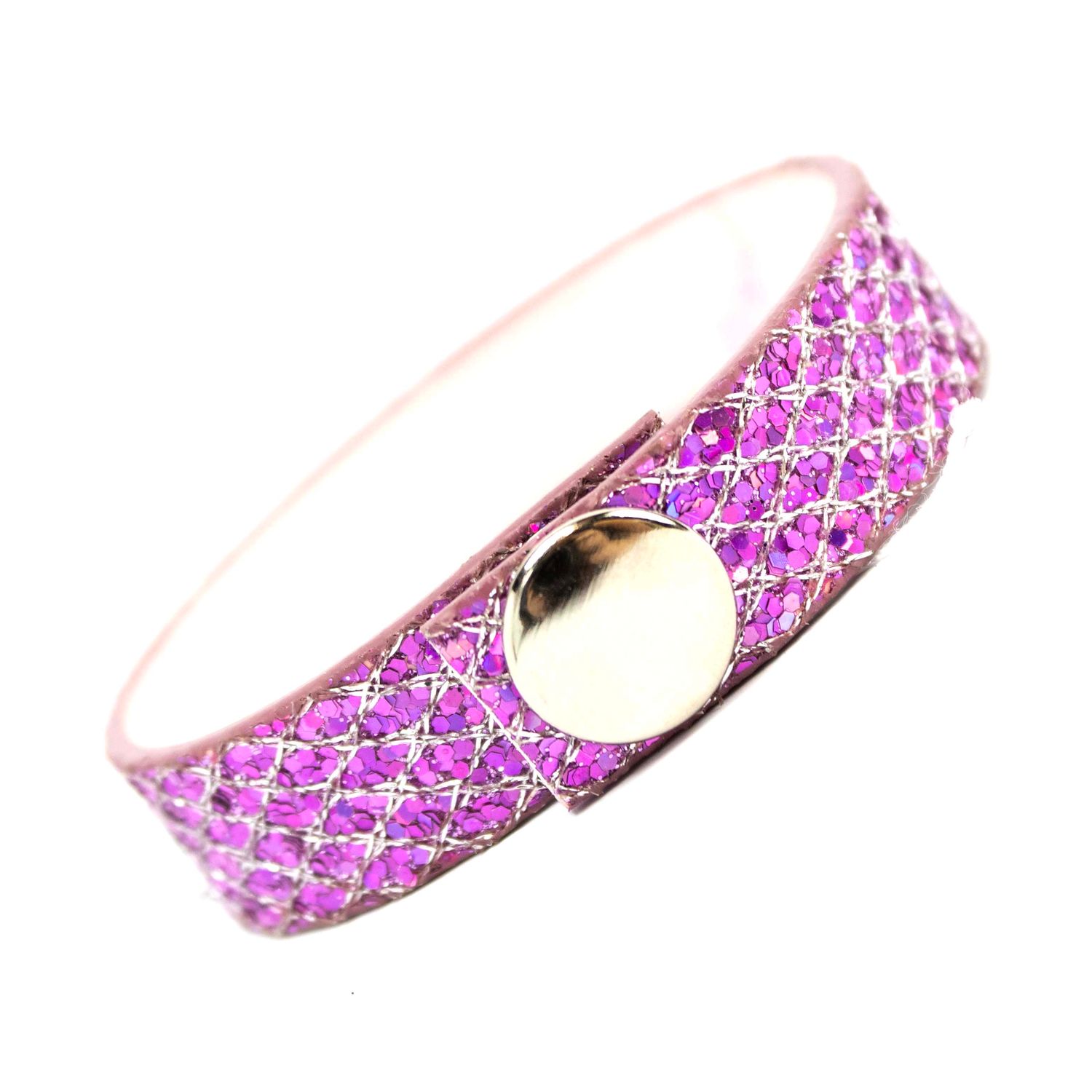 Glitter Pink, narrow bracelet CASK272
