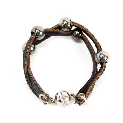 Silver Bead, narrow bracelet CASK273