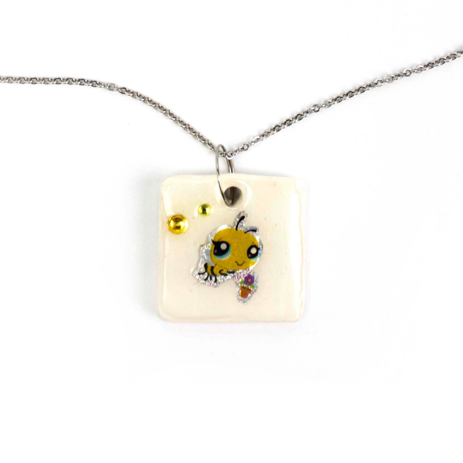 Bee Square, necklace LAPR715