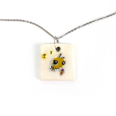 Bee Square, necklace LAPR715