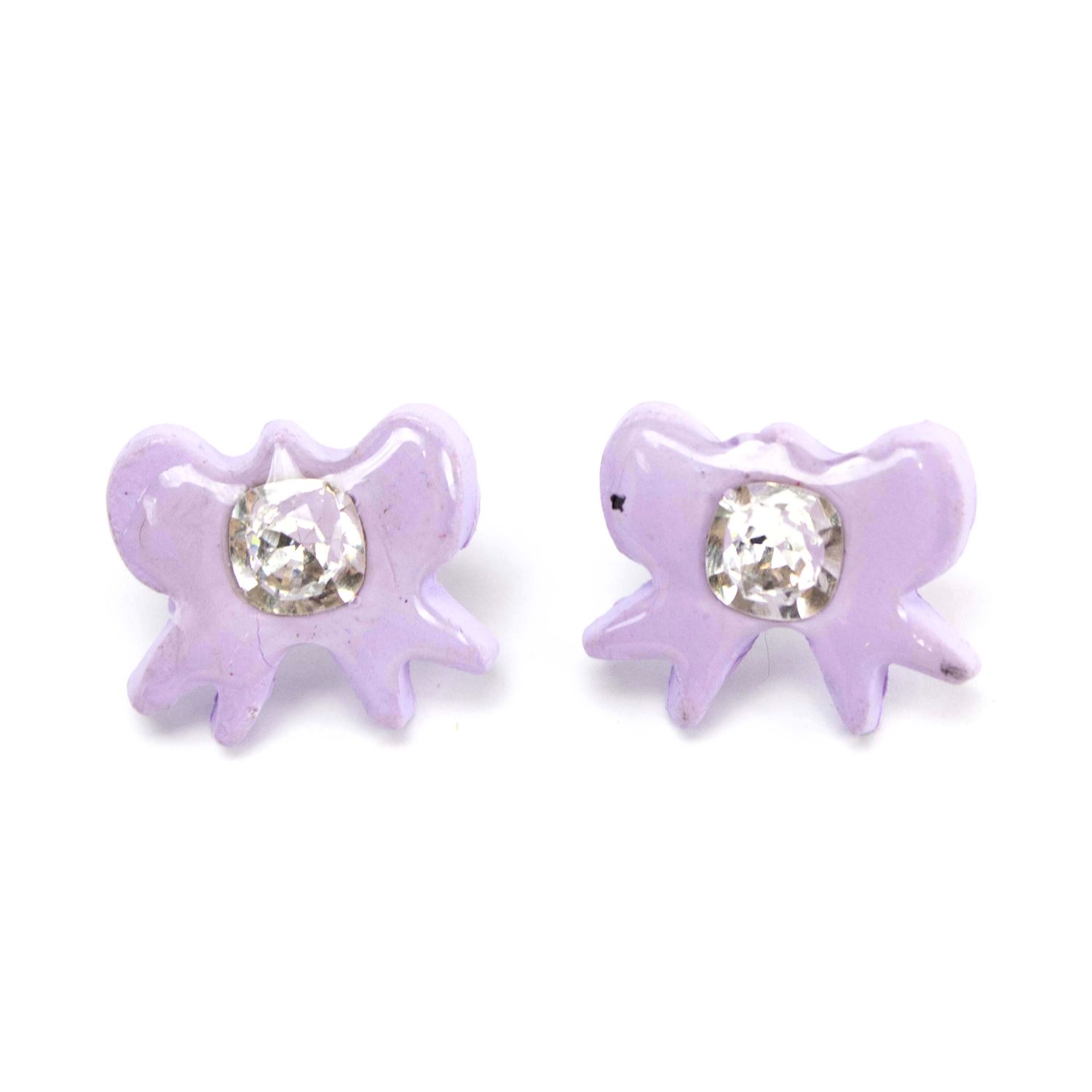 Purple Bows, earrings LAPR700