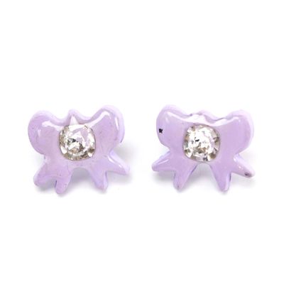 Purple Bows, earrings LAPR700