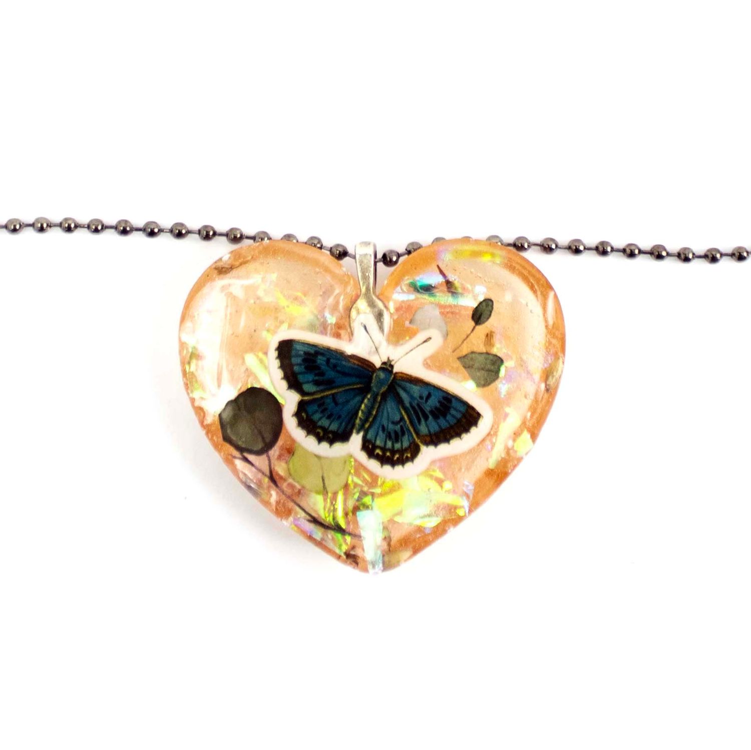 Butterfly Heart, necklace LAPR718