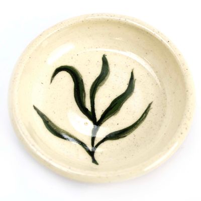 Leaves, ceramic dish WOOD45