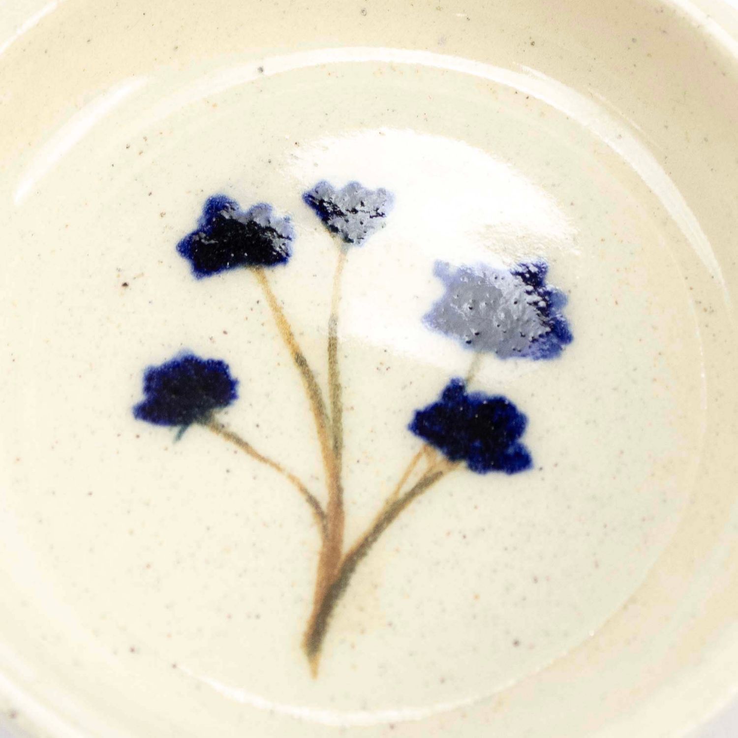 Blue Flowers, ceramic dish WOOD47