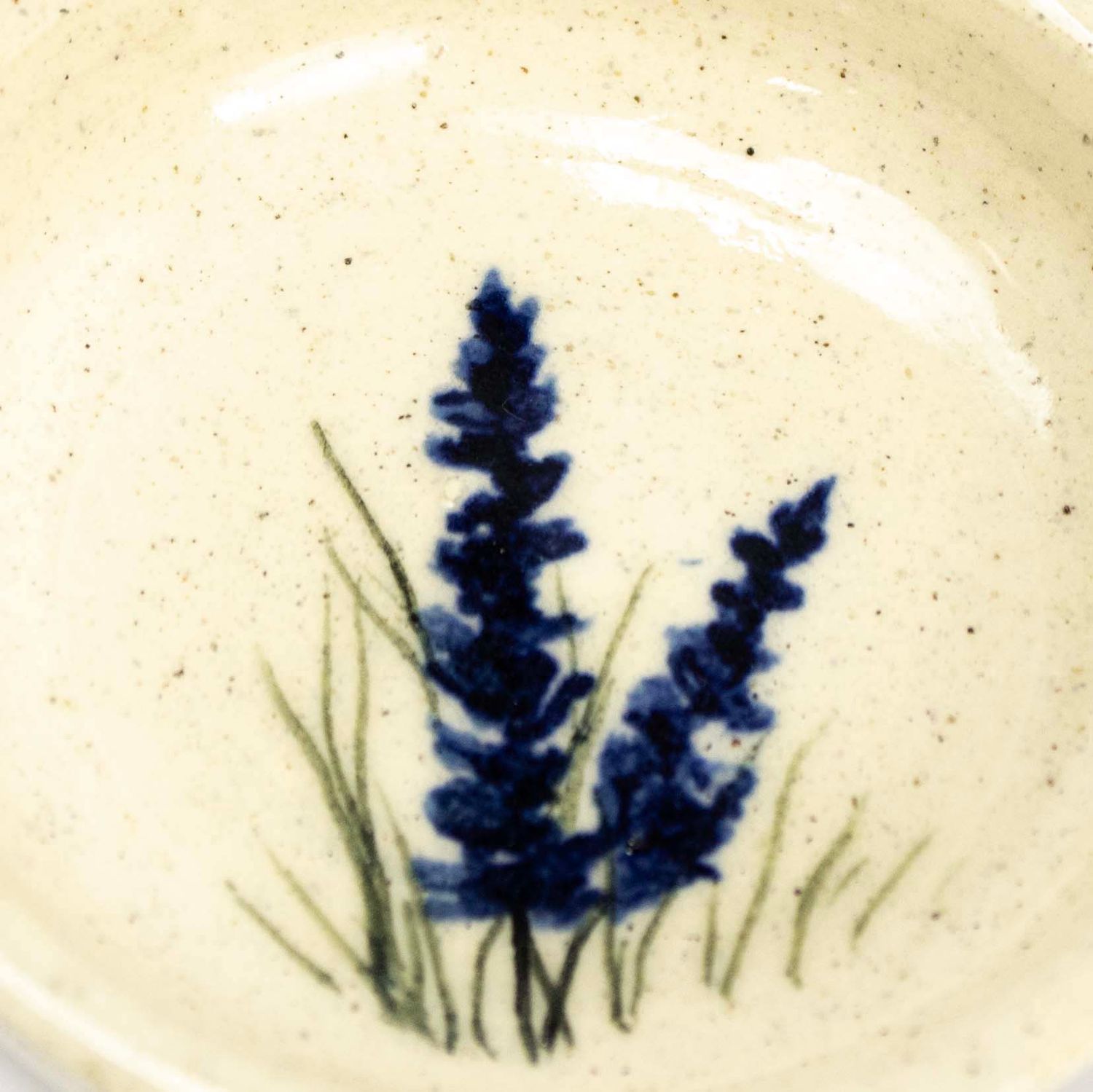 Lupines, ceramic dish WOOD46