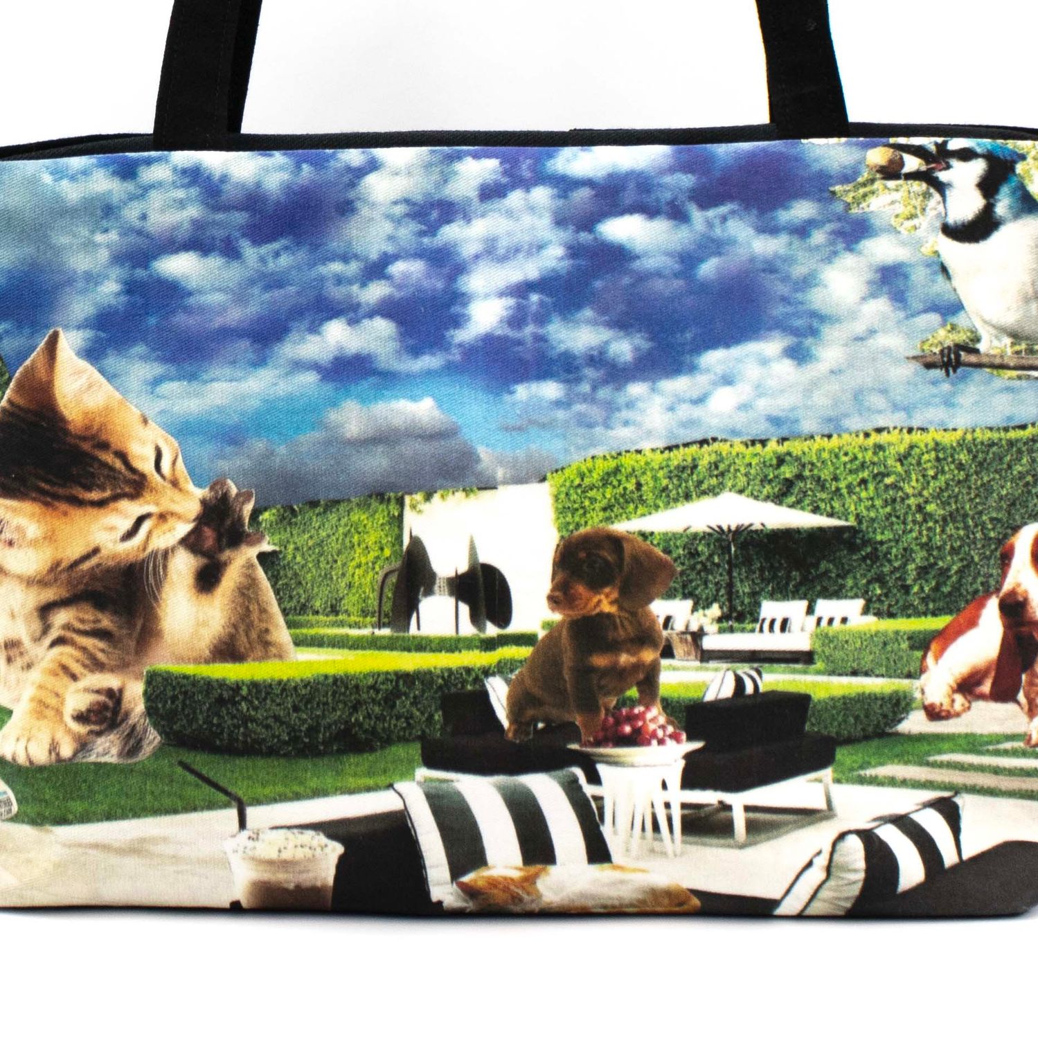 Summertime, large zip tote KOPS541